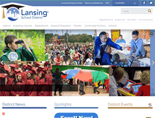 Tablet Screenshot of lansingschools.net